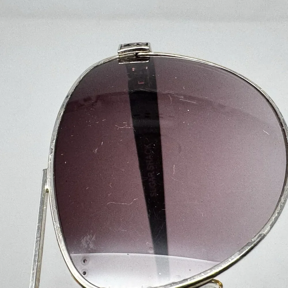 Brighton Sugar Shack A12098 Sunglasses Silver Brown 57-15-135